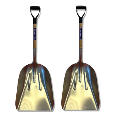 £49.95 • Buy 2 X Grain Shovel Spade Scoop Oval Shaft Shovel Heavy Duty 3.6FT Aluminium Strong