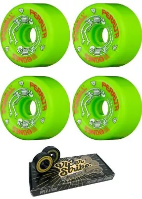 Powell Peralta  G Bones Skateboard Wheels - 64mm 97a + Bearings • $57.99