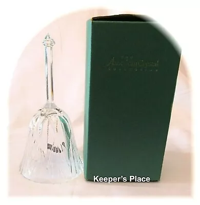 Vintage THE AMERICAN CRYSTAL COLLECTION 24% Lead Bell New In Box • $9.96