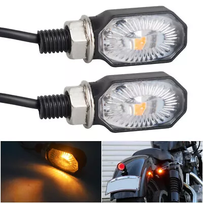 1200LM Motorcycle Turn Signal Flowing Amber Light Blinker Indicator Mini Lamp US • $6.99