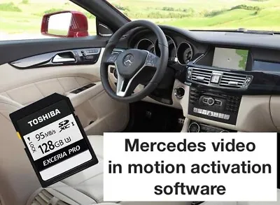 £118 • Buy Mercedes COMAND NTG4.5 4.7 TV Free DVD Video In Motion Activation VIA SD Card