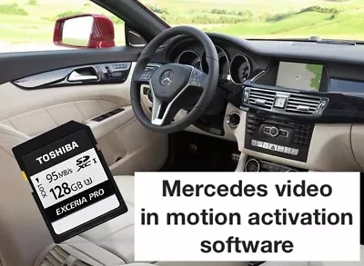 Mercedes COMAND NTG4.5 4.7 TV Free DVD Video In Motion Activation VIA SD Card • $156.81