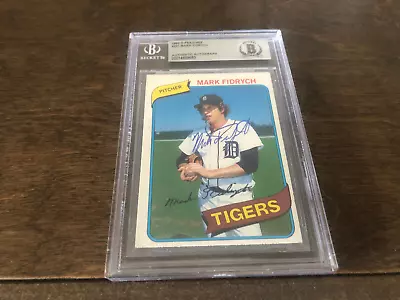1980 O-pee-chee Mark Fidrych Autographed Card Tigers Beckett Authentic • $124.99