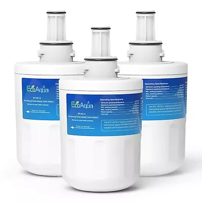 EcoAqua EFF-6011A Fridge Water Filter Compatible With Samsung DA29-00003G - 3 Pk • £22.99