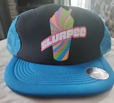 New Vtg Seven-Eleven 7 11 Slurpee Trucker Snapback Hat Cap Mesh • $12.99