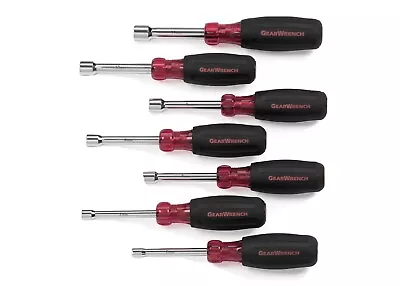 Gearwrench 7 Pc Hollow Shaft Cushion Grip Metric Nut Driver Set • $38