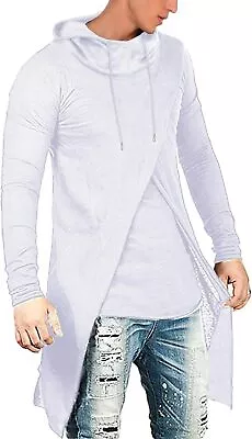 COOFANDY Men's Slim Fit Hoodie Lightweight Hooded Sweatshirt Casual Hip Hop Long • $47.07