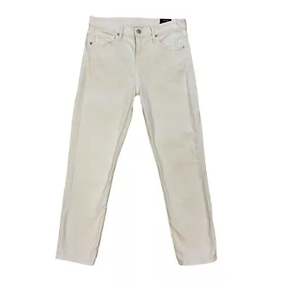 Vince Skinny Ankle Crop Jeans Womens 28 White High Rise Stretch Denim *READ • $21.20