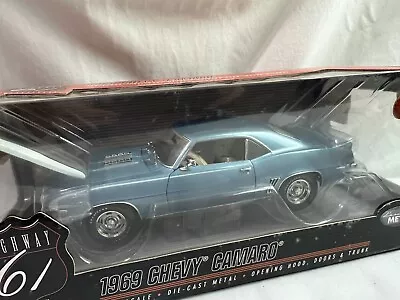 1/18 Diecast Highway 61 1969 Chevrolet Camaro Blue • $102.85