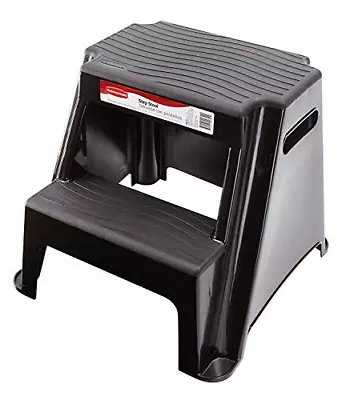 Rubbermaid RM-P2 2-Step Molded Plastic Stool With Non-Slip Step Treads 300-Pound • $48.99