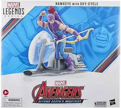 Marvel Legends Avengers 60th Anniversary Hawkeye With Sky-cycle 6  Figure • $139.65