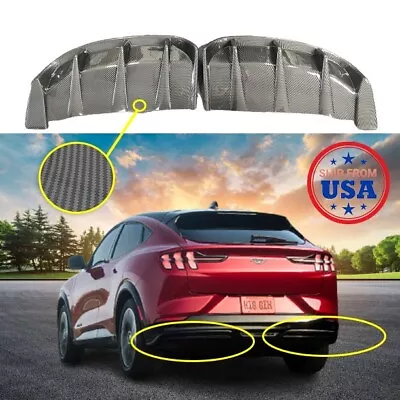 (Carbon Prt) For Ford Mustang Mach-E 2021-2022 Rear Bumper Diffuser Lip Spoiler • $151.99