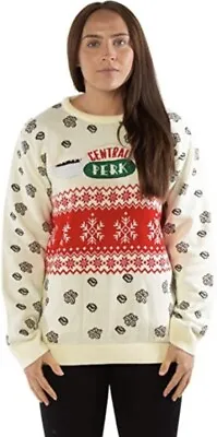 Medium 40  Inch Chest Friends Central Perk - Ugly Christmas Jumper Xmas Sweater • £29.99