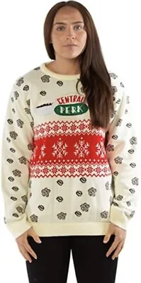 Small 40  Inch Chest Friends Central Perk - Ugly Christmas Jumper - Xmas Sweater • £19.99