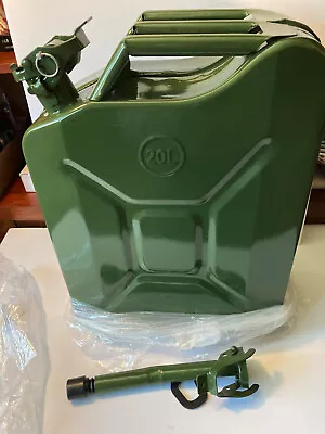 5 Gal 20L New Army Jerry Can Military Metal Steel Tank Backup • $65