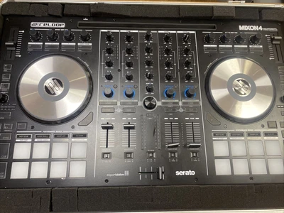 £455 • Buy Serato Reloop Mixon 4 / 4-Channel Hybrid DJ Controller With Flight Case