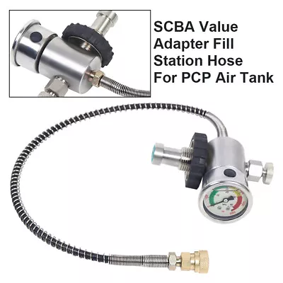 4500Psi Valve Adapter Fill Station Hose For PCP Air Tank SCBA SCUBA Cylinder • $36