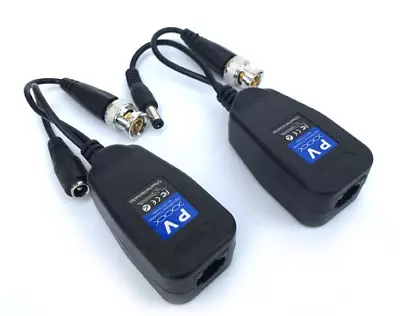 2pcs 720P/1080P HD-CVI/TVI/AHD Passive Video Balun Transmitter Receiver • $7.61