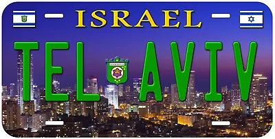 Tel Aviv Israel Novelty Car License Plate • $17.85