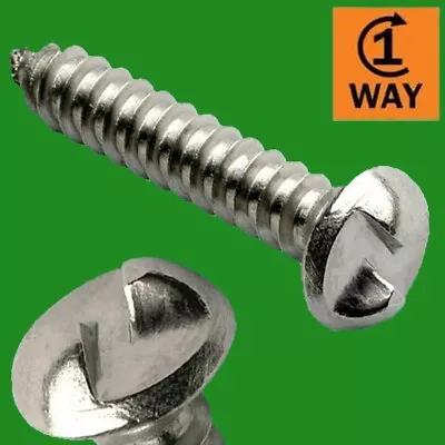 50x One Way Security Clutch Screws Tamper Proof Anti-Vandal No.10 1.5  38mm • £8.99