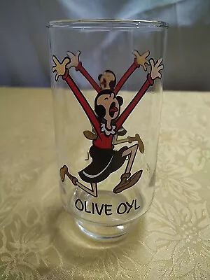 Vintage 1975 POPEYE OLIVE OYL Kollect A Set Series Coca-Cola Drinking Glass • $12.50