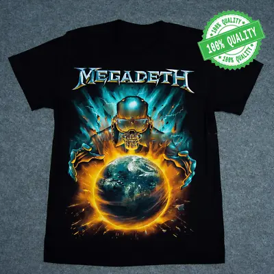 New Megadeth Band Cotton Short Sleeve Black All Size Men T-Shirt S2932 • $9.99