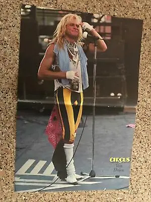 1981 Vintage 2pg Magazine Centerfold Poster Van Halen David Lee Roth Jack Daniel • $36.86