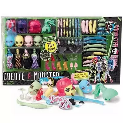 Monster High Create-A-Monster Scultimate Set ALL ORIGINAL CLOTHES + ACCESSORIES • $80