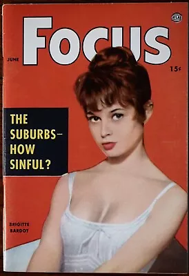 FOCUS Digest Magazine June 1956 BRIGITTE BARDOT Mitzi Gaynor  Pin Up EX • $24.95