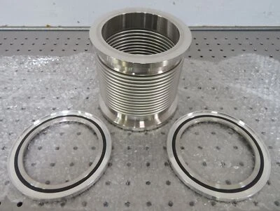 $100 • Buy C187661 Stainless Steel Flexible Vacuum Bellows Hose (5~5.75 ) NW100 ISO Flanges