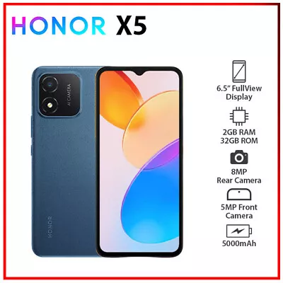 (New&Unlocked) HONOR X5 BLUE 2GB+32GB Dual SIM Octa Core Android Cell Phone • $139