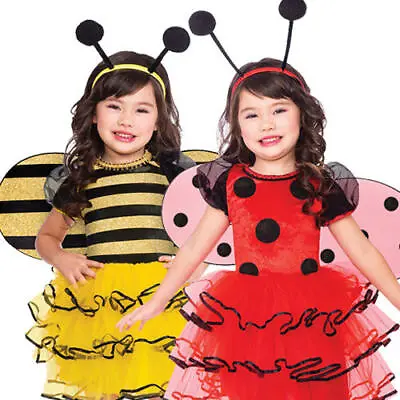 £10.99 • Buy Cute Bug Girls Fancy Dress Ladybird Bumble Bee Insect Kids Animal Costume Outfit