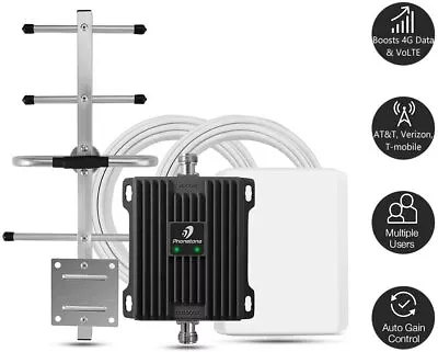 5G 4G LTE 700MHz Cell Phone Signal Booster Repeater Kit Band 12/17/13 Data Voice • $127.80