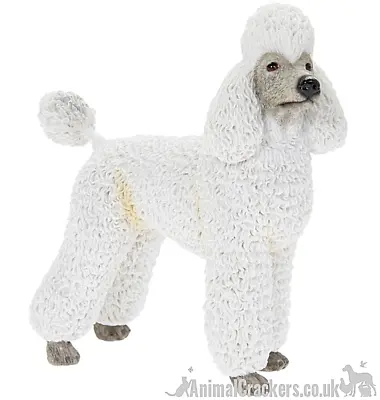 £12.90 • Buy White Standing Poodle Ornament Figurine Sculpture Quality Leonardo, Gift Boxed