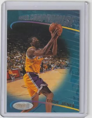 Eddie Jones 1998-99 Stadium Club Never Compromise #NC5 Lakers Heat Hornets • $1.99