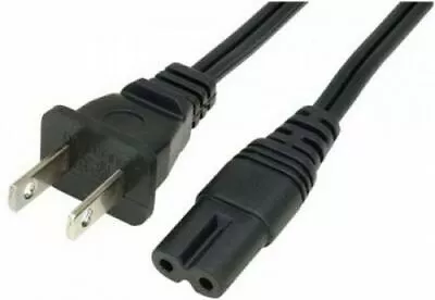 IEC C7 Figure 8 To 2 Pin USA Plug Power Lead Cable 1.5M Long • $9.95