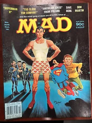 Mad Magazine No 226 October 1981 Superman II Too Close For Comfort American Joke • $10