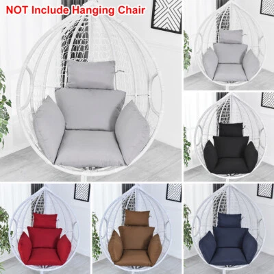 $36.99 • Buy Armrest Hanging Egg Chair Cushion Soft Swing Wicker Chair Seat Pad Polyester HOT