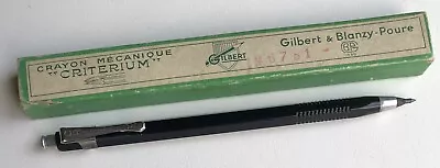 Vintage GILBERT & BLANZY-POURE Criterium 2mm Mechanical Drafting Pencil Clutch • $224.99