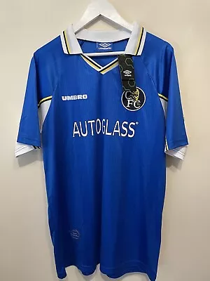 Chelsea 1997/1998 Home Shirt - Brand New With Tags Zola 25 Umbro Football XL • £49.99