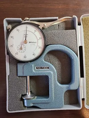 Mitutoyo 7304 Dial Thickness Gage .001 - 1.000 With Case Nice Tool Machinist • $84.99