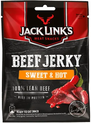 Jack Links (€71.29/kg) Beef Jerky Dry Meat Sweet & Hot - Sale!!! • £4.27