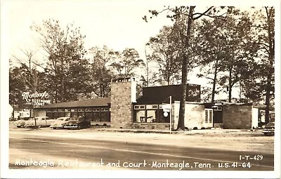 MONTEAGLE RESTAURANT Original Real Photo Postcard Rppc TENNESSE TN DINER 1950s • $18