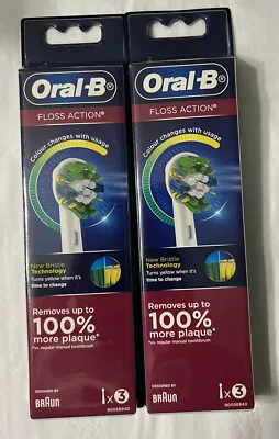 $29.95 • Buy 6 X Brand New Oral-B Floss Action Toothbrush Replacement Heads