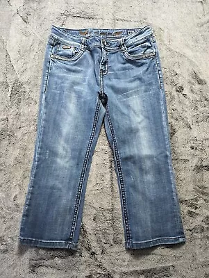 L.A. Idol Capri Jeans Women's Size 11 Medium Wash • $18.97