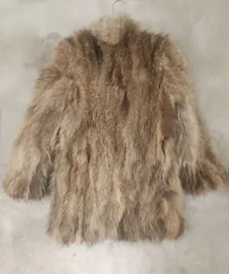 Real Genuine Natural Raccoon Fur Coat Women Fashion Warm Winter  Jacket • $158