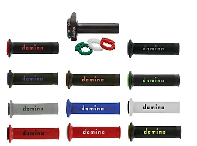 Domino XM2 Quick Action Throttle & Grips Race Track Bike - Colour Choice • $90.92