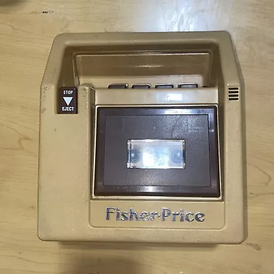 Fisher Price 826 Brown Cassette Tape Recorder Player Vintage 1980 Untested • $15