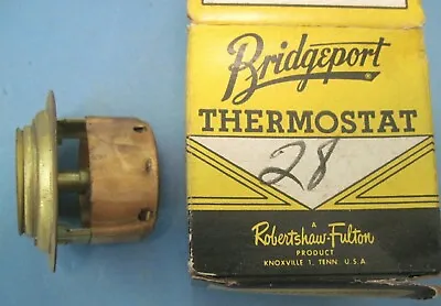 NOS Bridgeport Thermostat Type 28 1942-1957 Buick Cadillac Mercury Plymouth 150 • $6