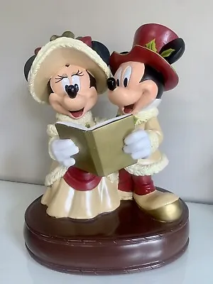 Disney Parks MEDIUM Big Fig Mickey & Minnie Victorian Christmas Caroling 13” • $399.94